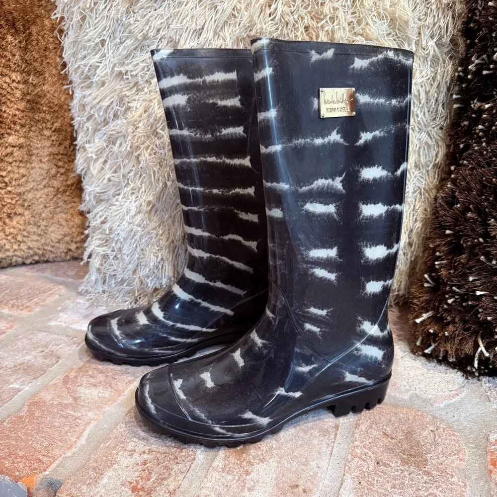 Nicole Miller New York Rain Boots sz 8